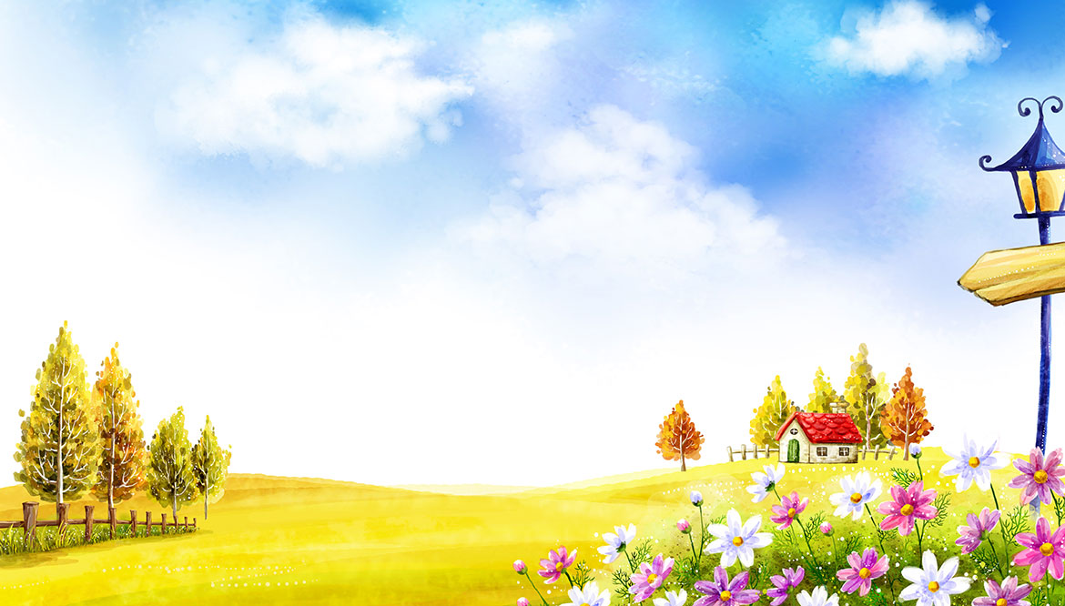 手繪風(fēng)景畫-手繪-畫冊(cè)-海報(bào)